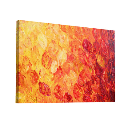 Product Hero 3D WebP Tableau Abstrait Rouge Orange Jaune - Fusion Ardent - Art Virtuoso