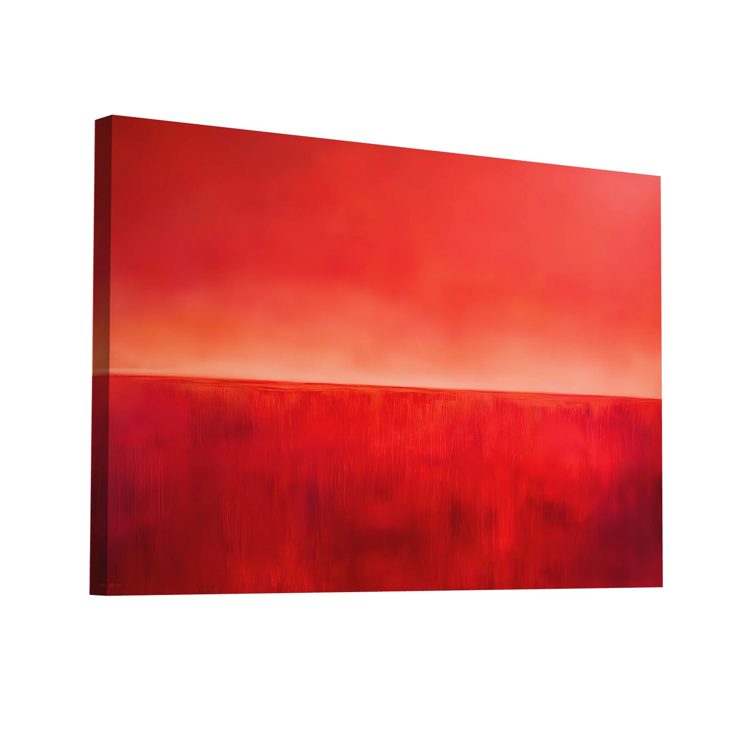 Product Hero 3D WebP Tableau Abstrait Rouge - Passion Lointaine - Art Virtuoso