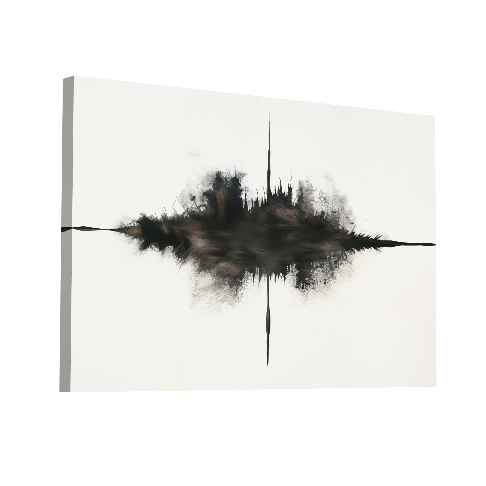 Product Hero 3D WebP Tableau Abstrait Tache - Reflets Urbains - Art Virtuoso