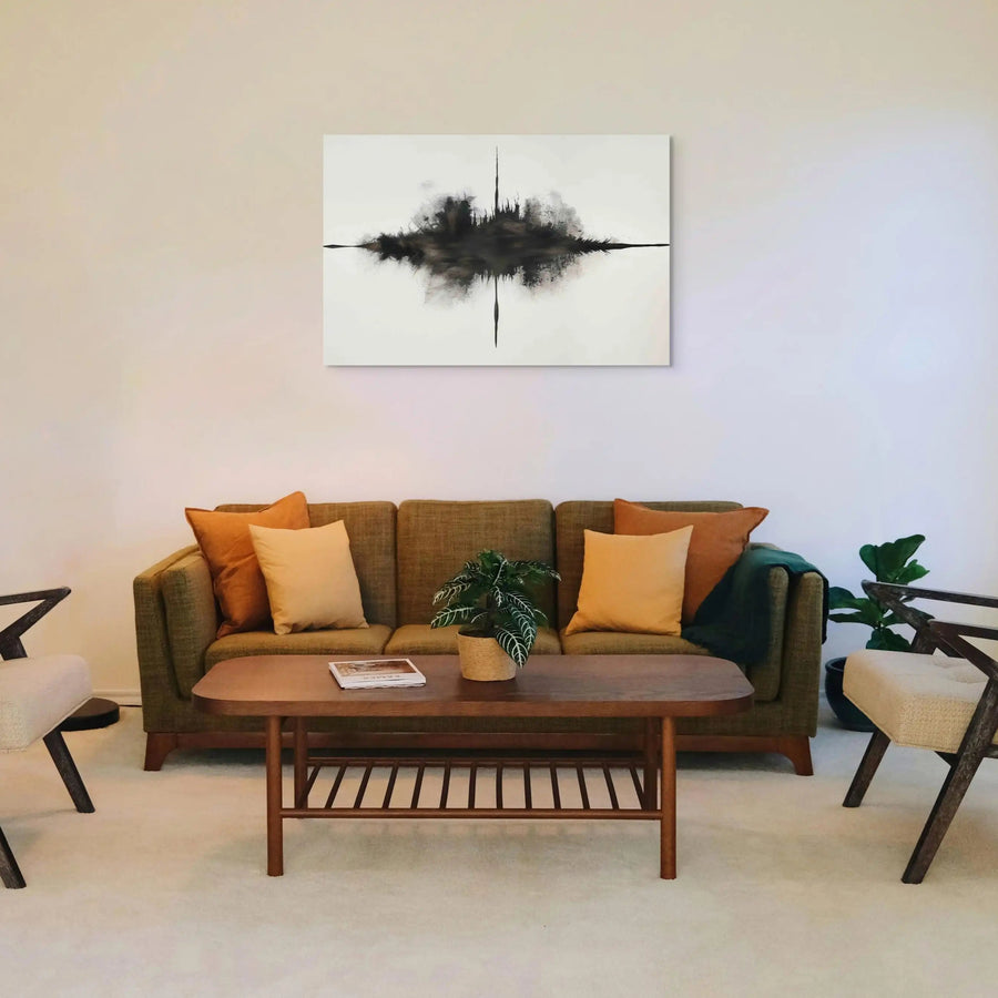 Tableau Abstrait Tache - Reflets Urbains