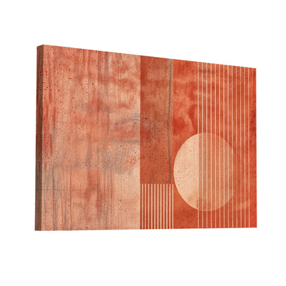 Product Hero 3D WebP Tableau Abstrait Terracotta - Art Virtuoso