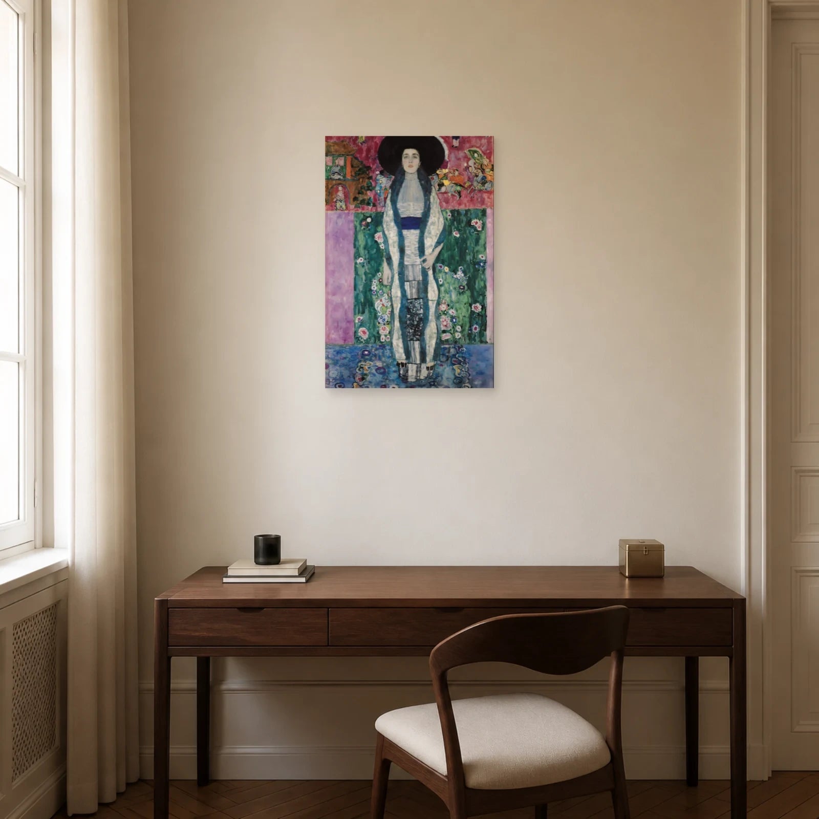 Tableau Portrait d’Adèle Bloch-Bauer II – Gustav Klimt dans un bureau - Art Virtuoso
