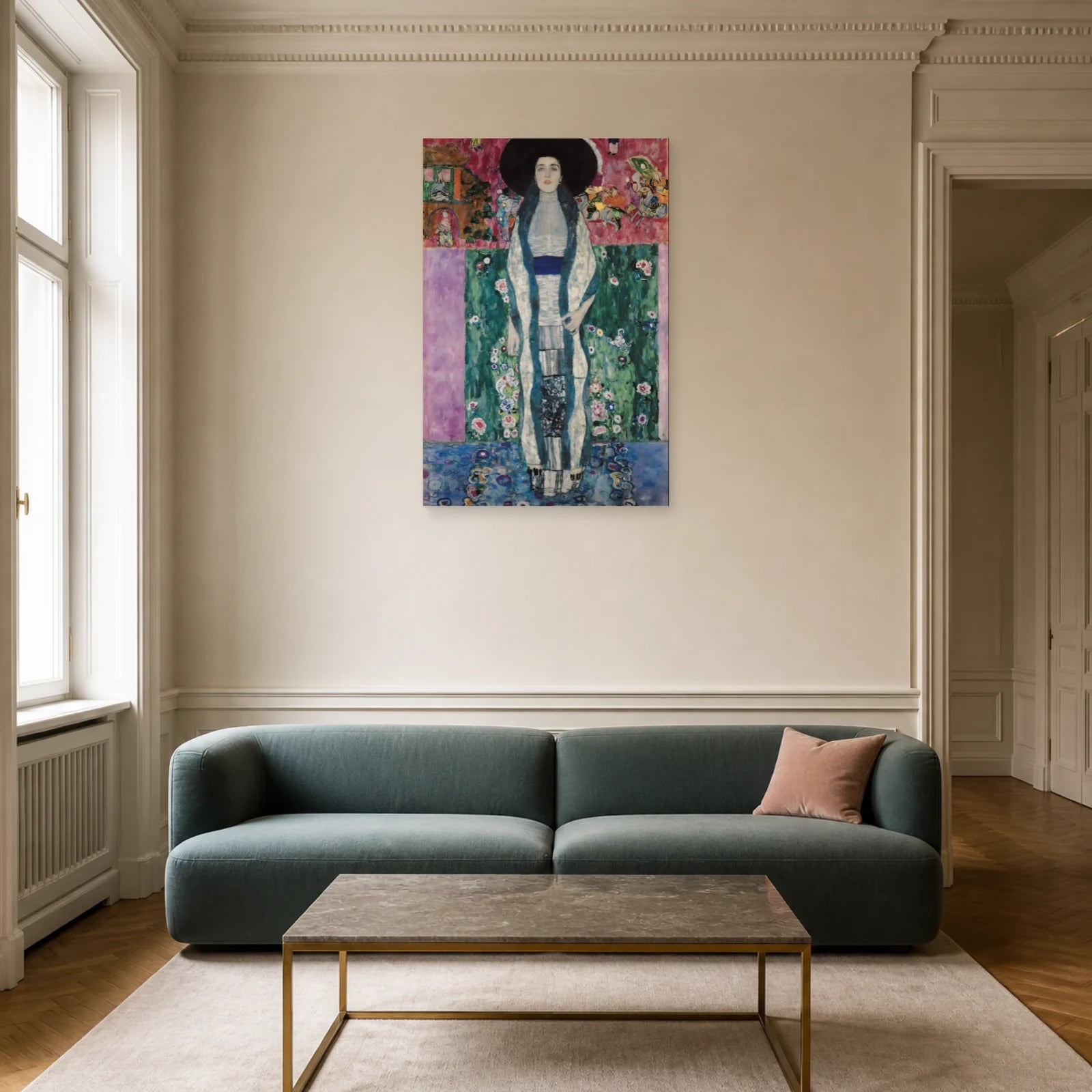 Tableau Portrait d’Adèle Bloch-Bauer II – Gustav Klimt dans un salon - Art Virtuoso