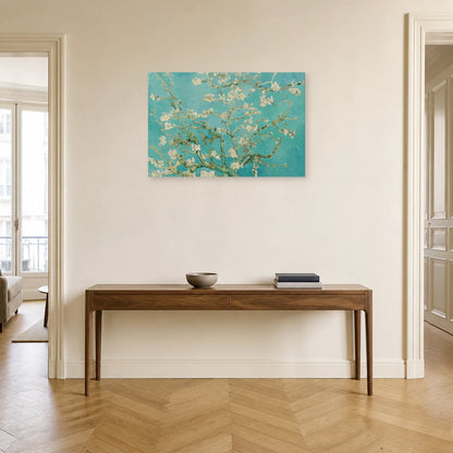 Tableau Amandier en fleurs – Vincent van Gogh dans une entrée ou un couloir - Art Virtuoso
