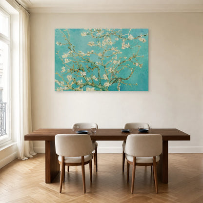 Tableau Amandier en fleurs – Vincent van Gogh dans une salle à manger - Art Virtuoso
