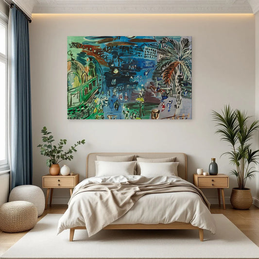 Tableau L’Ancien Casino de Nice, de nuit – Raoul Dufy dans une chambre - Art Virtuoso