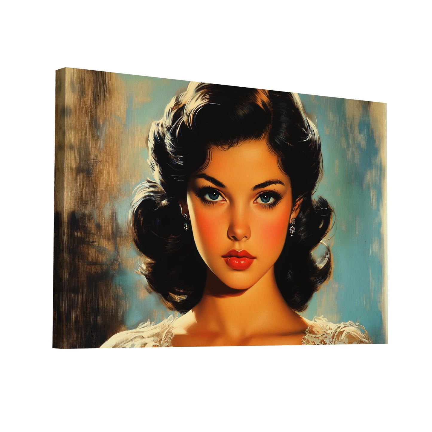 Product Hero 3D WebP Tableau Ancien : Femme Intemporelle - Art Virtuoso
