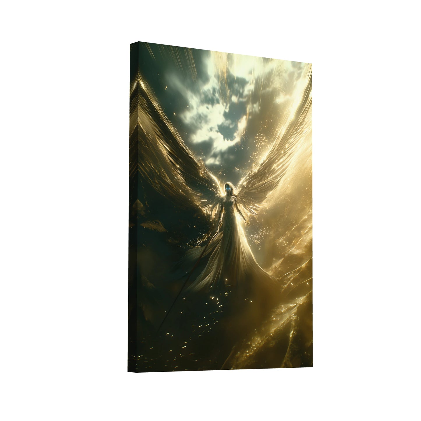 Product Hero 3D WebP Tableau Ange Moderne - Art Virtuoso