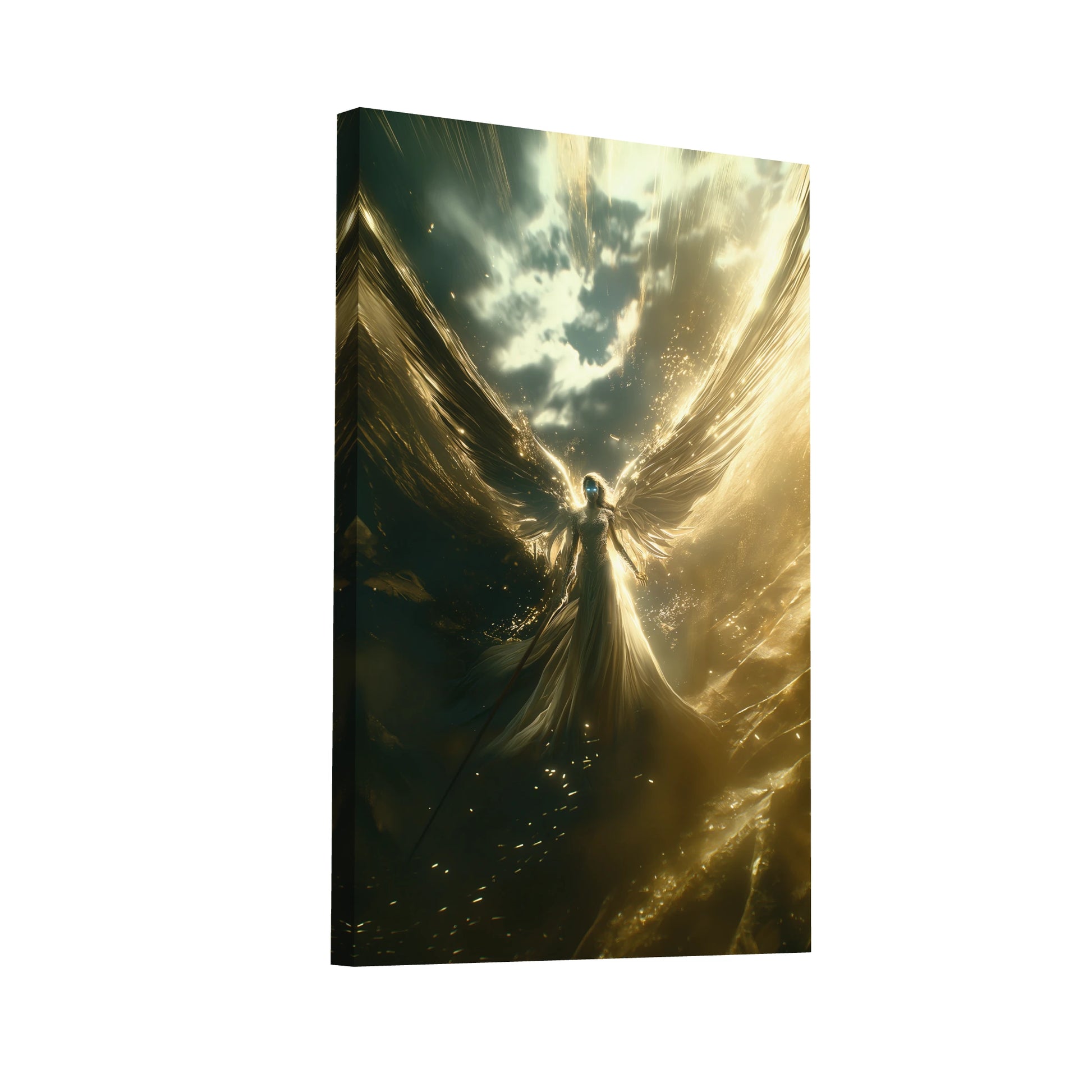 Product Hero 3D WebP Tableau Ange Moderne - Art Virtuoso