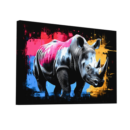 Tableau animalier horizontal multicolore — vue décorative 10