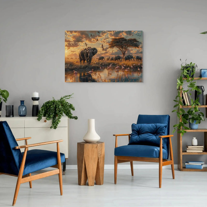 Tableau Animaux - Afrique du Sud sur toile