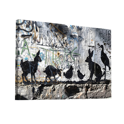 Product Hero 3D WebP Tableau Animaux Street Art - Art Virtuoso