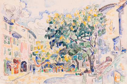 Tableau Antibes (1918) – Paul Signac - impression sur toile, format S