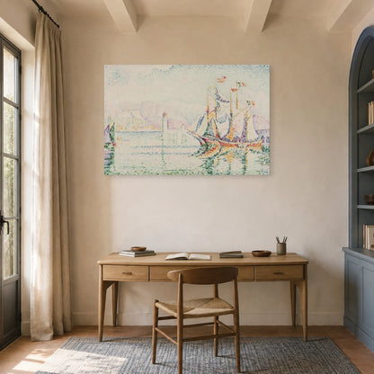 Tableau Antibes, le matin – Paul Signac dans un bureau - Art Virtuoso