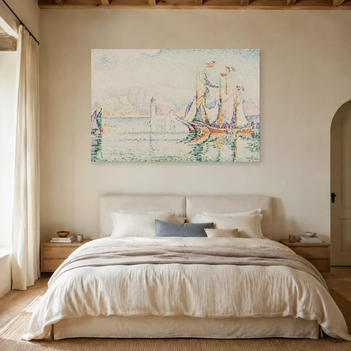 Tableau Antibes, le matin – Paul Signac dans une chambre - Art Virtuoso
