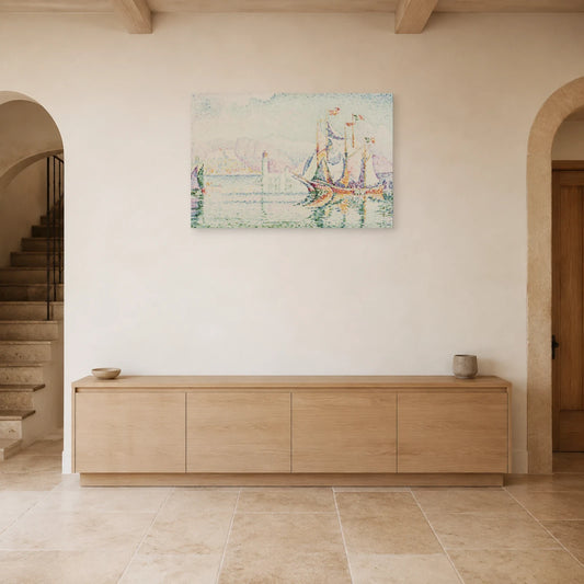 Tableau Antibes, le matin – Paul Signac dans une entrée ou un couloir - Art Virtuoso