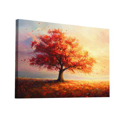 Product Hero 3D WebP Tableau Arbre - Automne Rougeoyant - Art Virtuoso