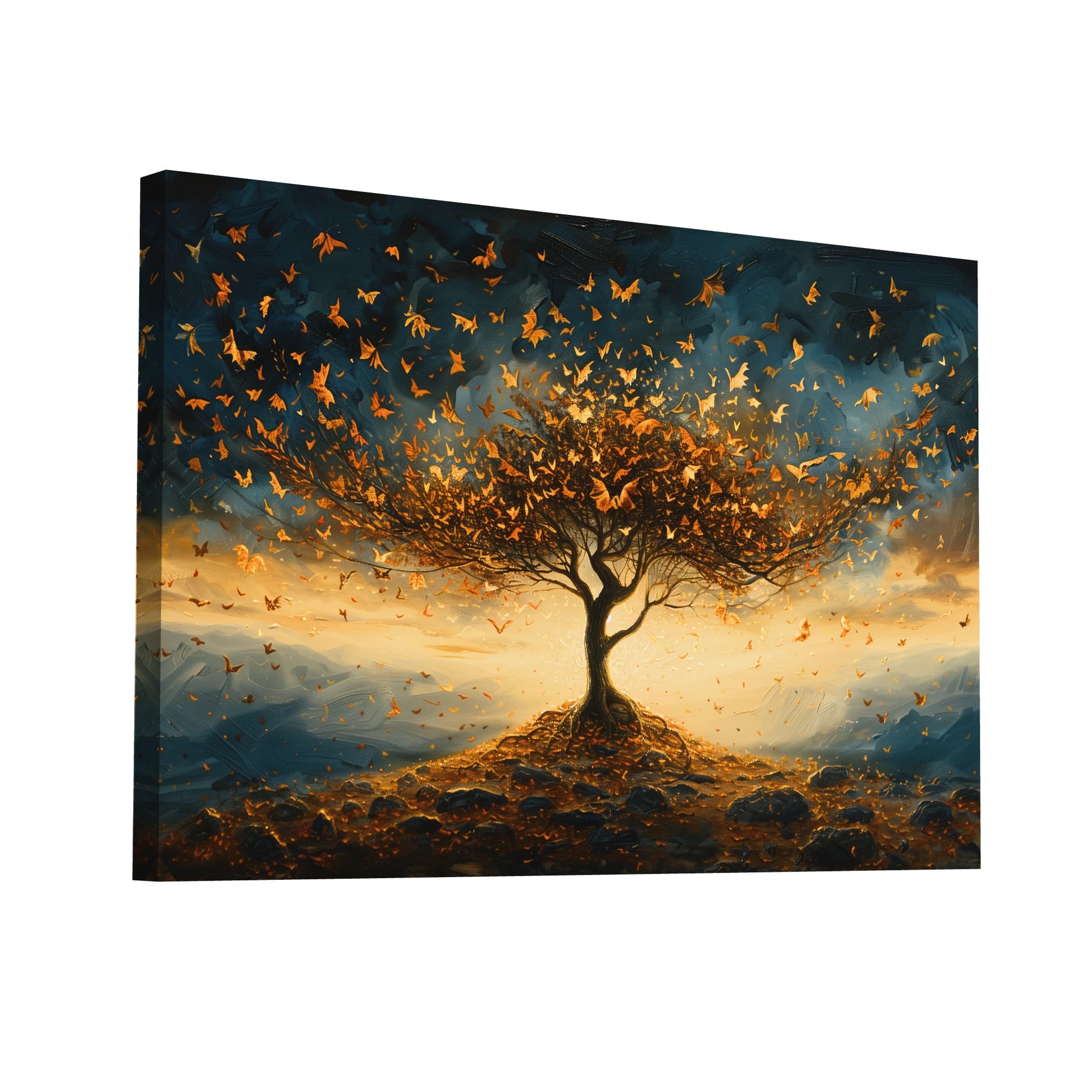 Product Hero 3D WebP Tableau Arbre de Vie Doré - Art Virtuoso