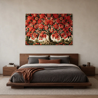 Tableau Arbre du Monde Slave présenté dans une chambre - Art Virtuoso