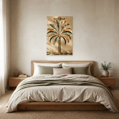 Tableau Arbre Sacré Assyrien présenté dans une chambre - Art Virtuoso