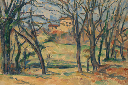 Arbres et maisons près du Jas de Bouffan en reproduction XXL