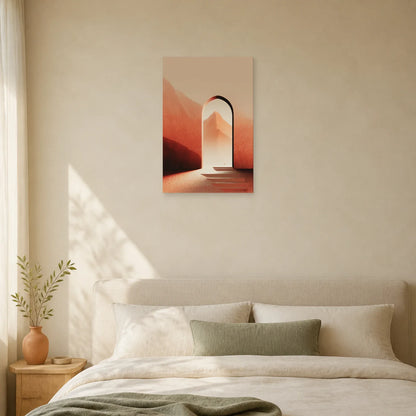 Tableau Arche Mediterraneenne Terracotta dans une chambre - Art Virtuoso