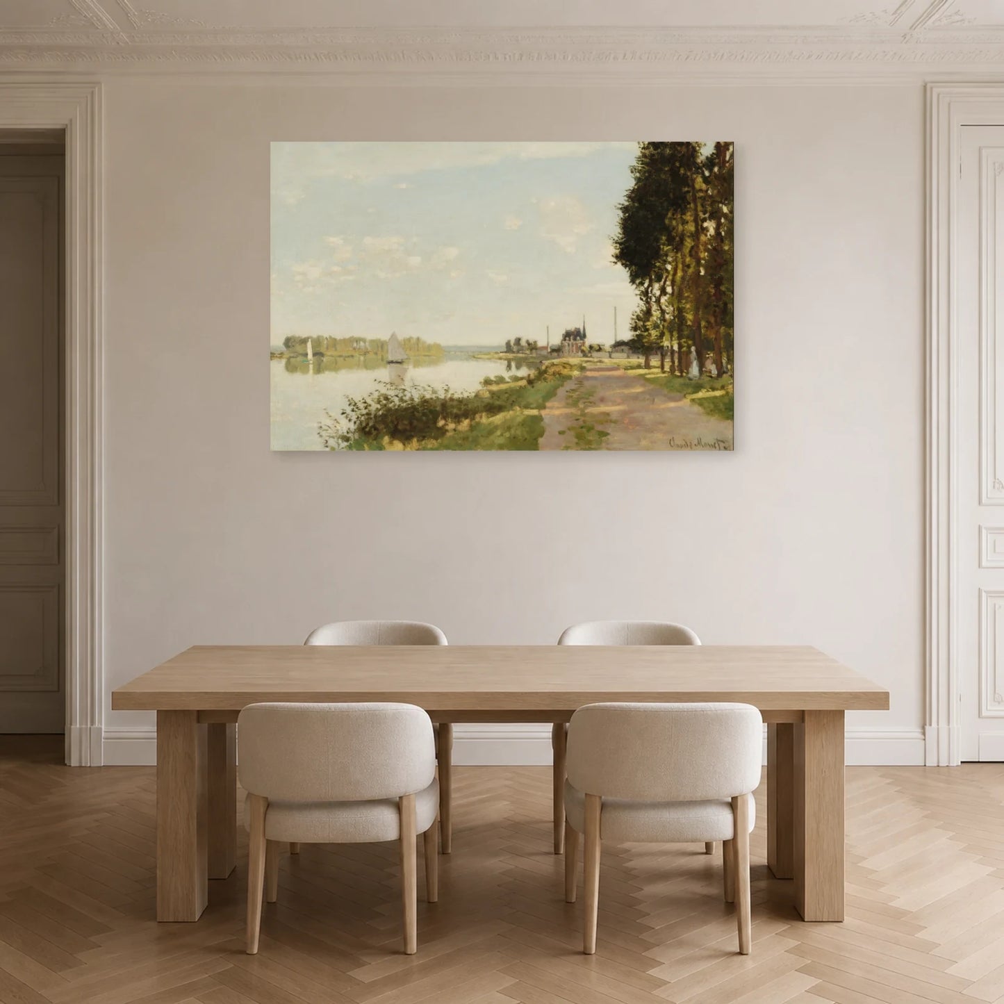 Tableau Argenteuil – Claude Monet dans une salle à manger - Art Virtuoso