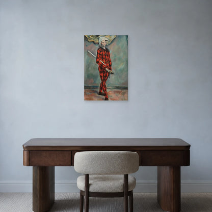 Tableau Arlequin – Paul Cézanne dans un bureau - Art Virtuoso