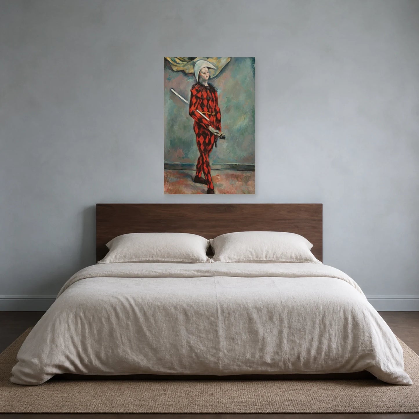 Tableau Arlequin – Paul Cézanne dans une chambre - Art Virtuoso