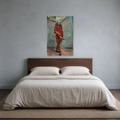 Tableau Arlequin – Paul Cézanne dans une chambre - Art Virtuoso