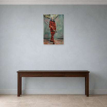 Tableau Arlequin – Paul Cézanne dans une entrée ou un couloir - Art Virtuoso