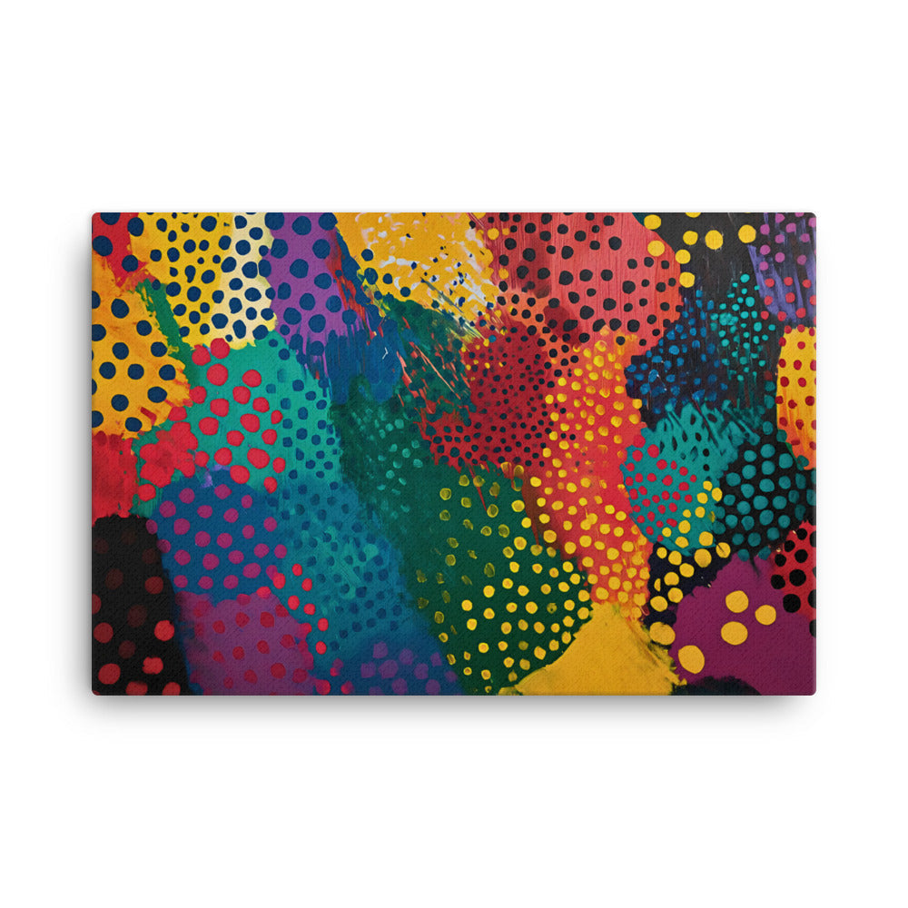 Tableau Art Abstrait Moderne - Polka Dots