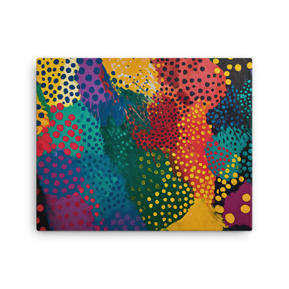 Tableau Art Abstrait Moderne - Polka Dots