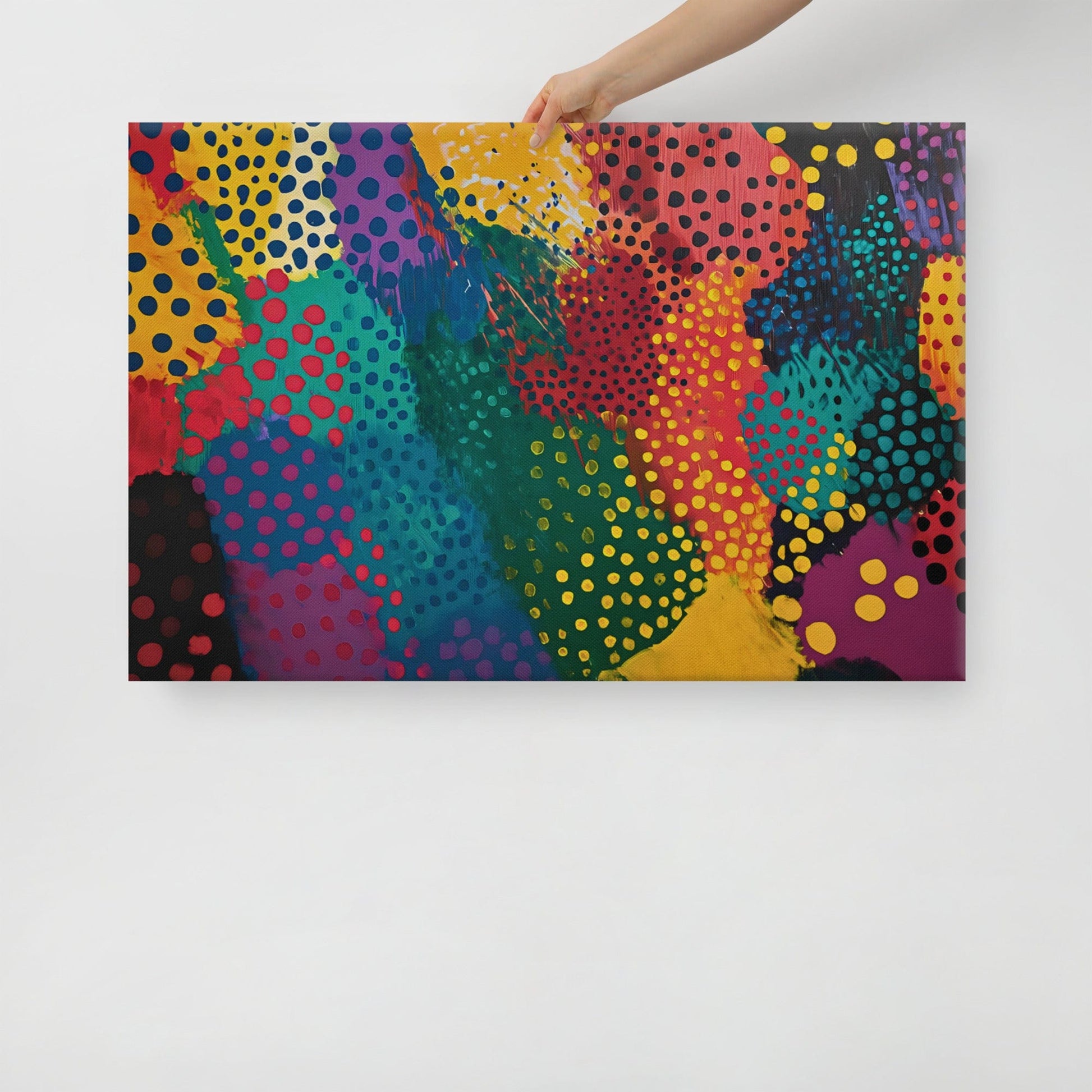 Tableau Art Abstrait Moderne - Polka Dots