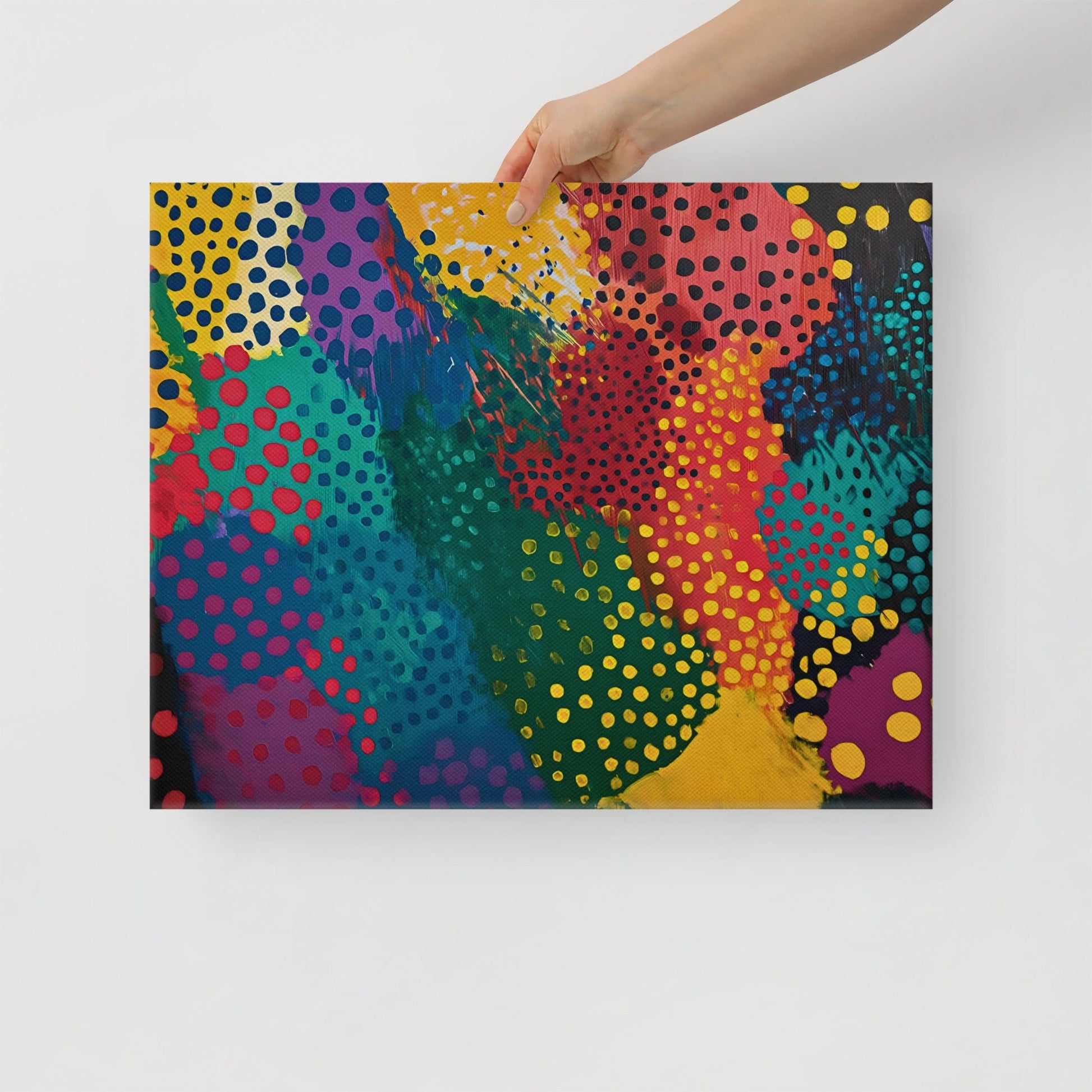 Tableau Art Abstrait Moderne - Polka Dots