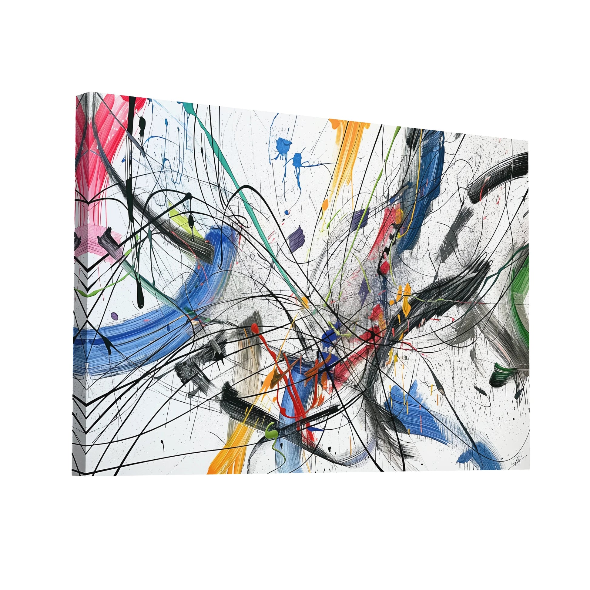 Product Hero 3D WebP Tableau Art Contemporain Abstrait - Art Virtuoso