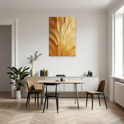 Tableau jaune à arcs Art déco dans une cuisine contemporaine Art Virtuoso