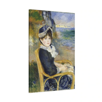 Tableau Au bord de la mer – Pierre-Auguste Renoir - toile 3D avec bords imprimés - Art Virtuoso