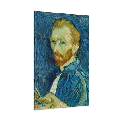 Tableau Autoportrait avec palette – Vincent van Gogh - toile 3D avec bords imprimés - Art Virtuoso