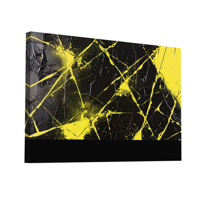 Product Hero 3D WebP Tableau avec Couleur Jaune : Éclats Nocturnes - Art Virtuoso