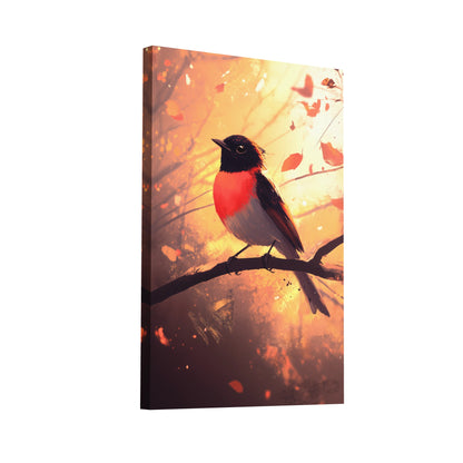 Product Hero 3D WebP Tableau avec Rouge Gorge - Lueur d'Automne - Art Virtuoso