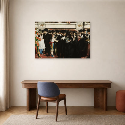 Tableau Bal masqué à l’Opéra – Édouard Manet dans un bureau - Art Virtuoso