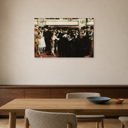 Tableau Bal masqué à l’Opéra – Édouard Manet dans une salle à manger - Art Virtuoso