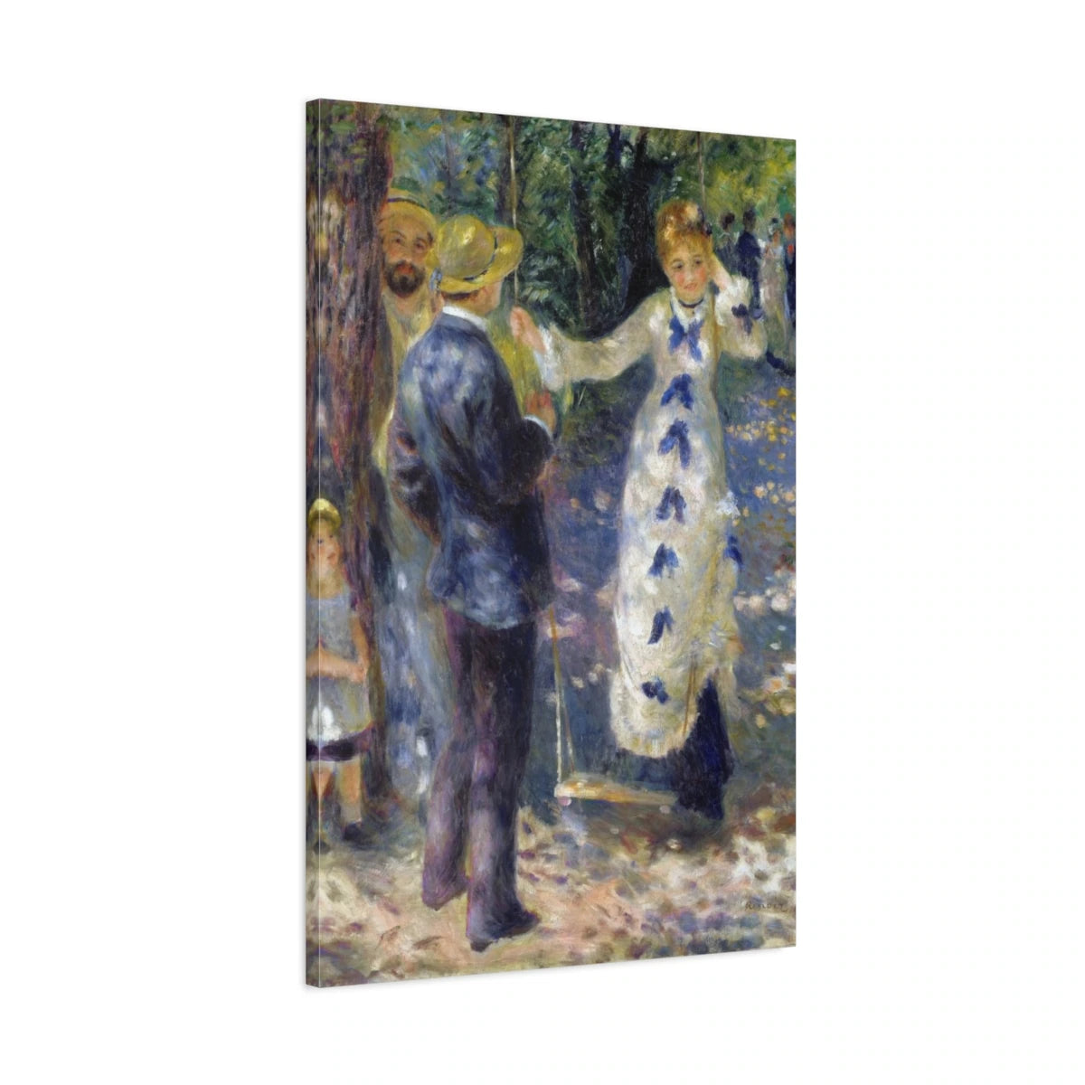 Tableau La Balançoire – Pierre-Auguste Renoir - toile 3D avec bords imprimés - Art Virtuoso