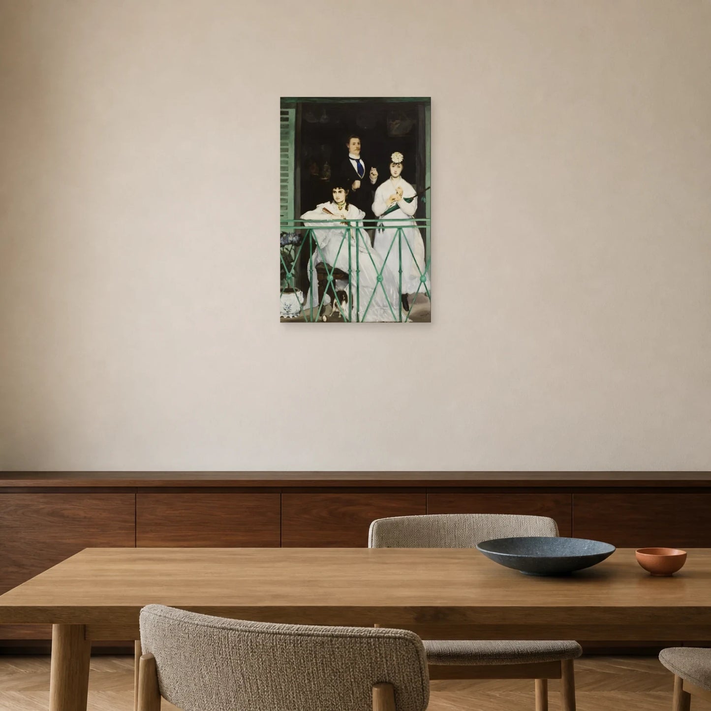 Tableau Le Balcon – Édouard Manet dans une salle à manger - Art Virtuoso