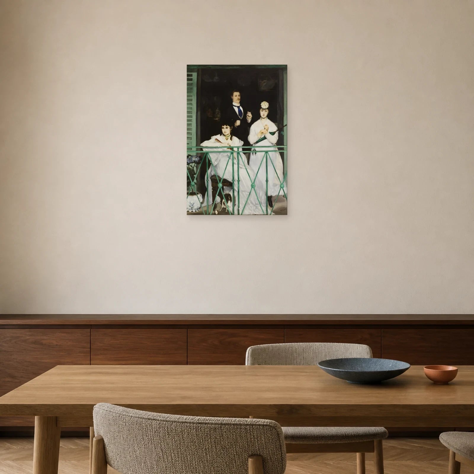 Tableau Le Balcon – Édouard Manet dans une salle à manger - Art Virtuoso