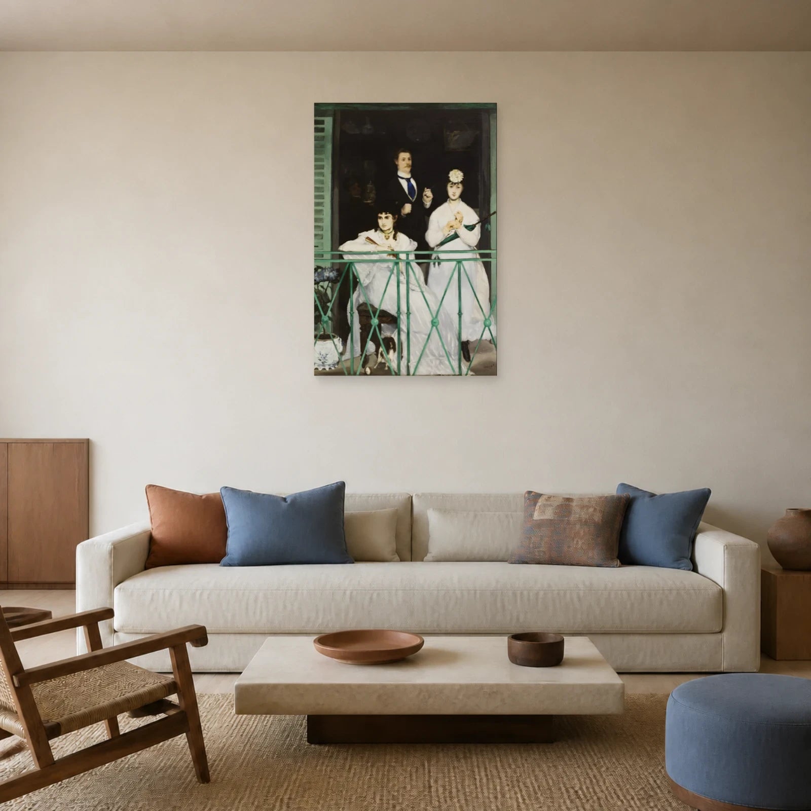 Tableau Le Balcon – Édouard Manet dans un salon - Art Virtuoso