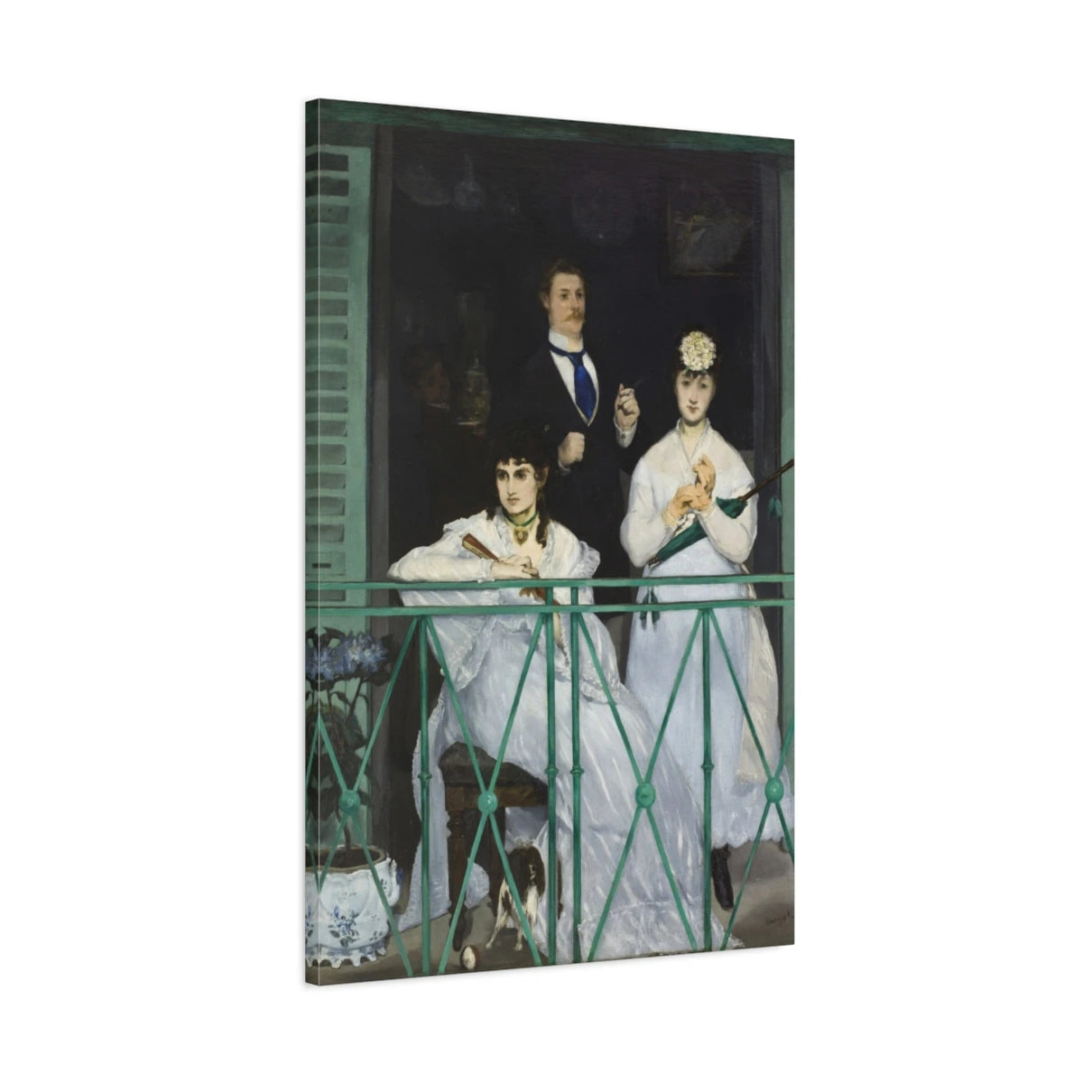 Tableau Le Balcon – Édouard Manet - toile 3D avec bords imprimés - Art Virtuoso