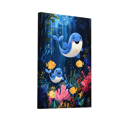 Product Hero 3D WebP Tableau Baleine Enfant - Art Virtuoso