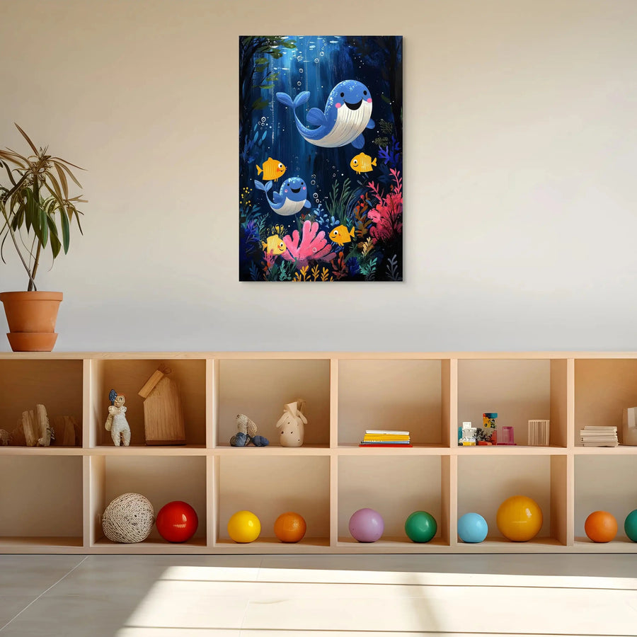 Tableau Baleine Enfant